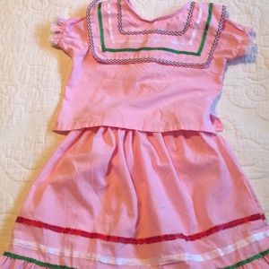 Traditional handmade skirt and blouse